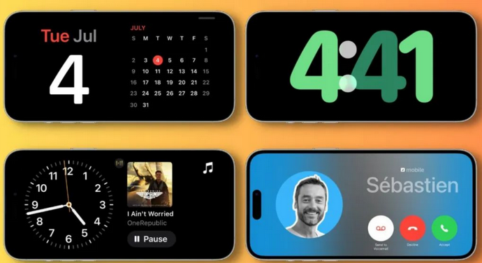 大同苹果手机维修分享iOS17横屏充电待机显示有什么好处 