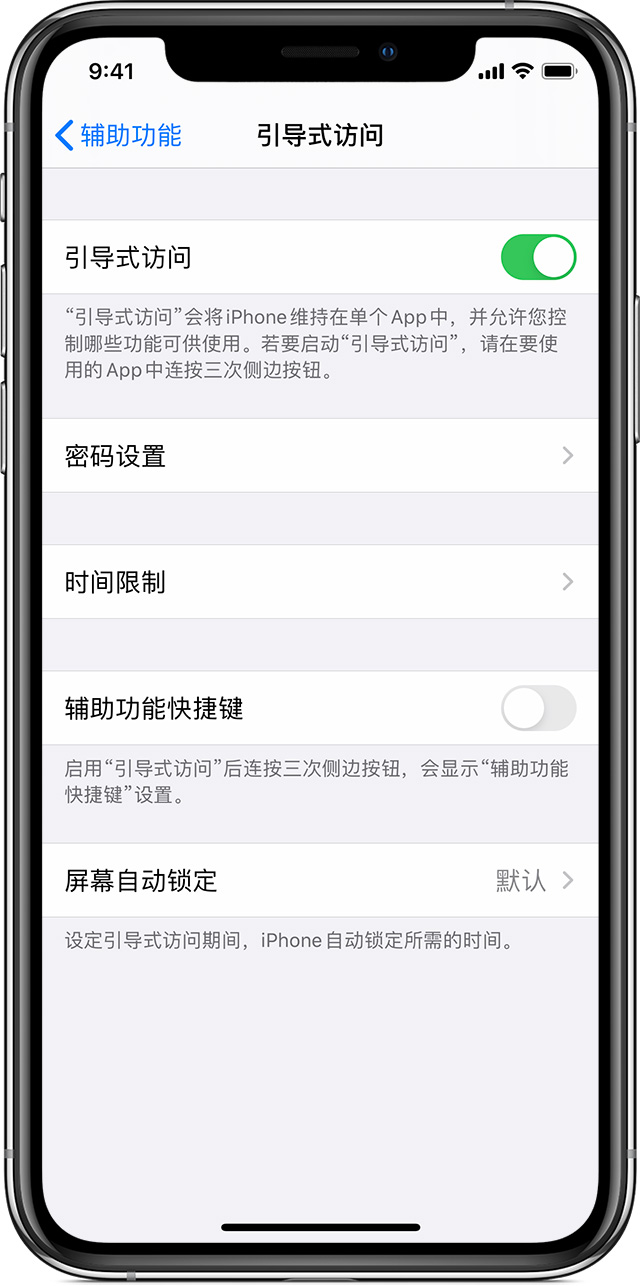 大同苹果手机维修分享如何在 iPhone 上退出引导式访问 